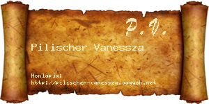Pilischer Vanessza névjegykártya